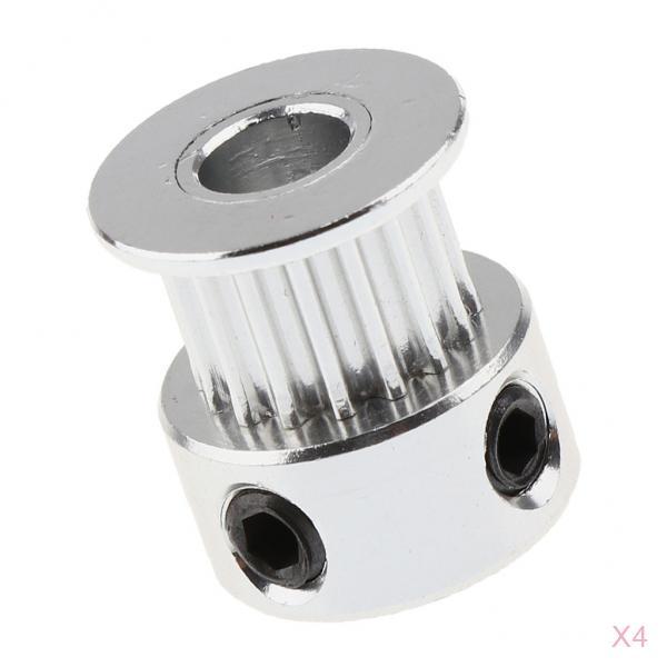 4 Pieces 2GT-16T Timing Pulley Belt Gear Wheel 5mm Bore for 6mm Width Belt