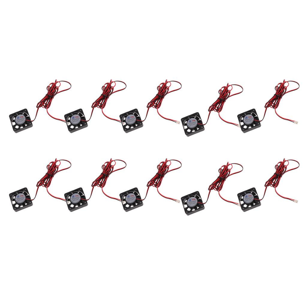 10 Pieces 24V 40mmx40mmx10mm 4010 DC Brushless Cooling Fan for 3D Printer