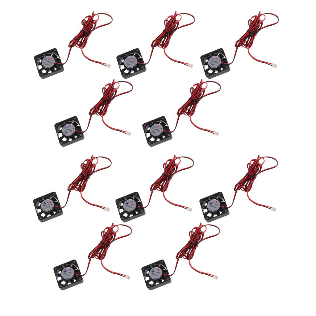 10 Pieces 24V 40mmx40mmx10mm 4010 DC Brushless Cooling Fan for 3D Printer