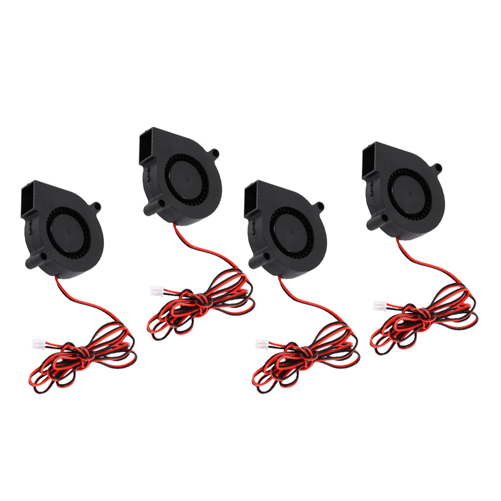 4 Pieces Silent Radial Turbo Blower Fan Cooling Fan DC 24V for 3D Printer