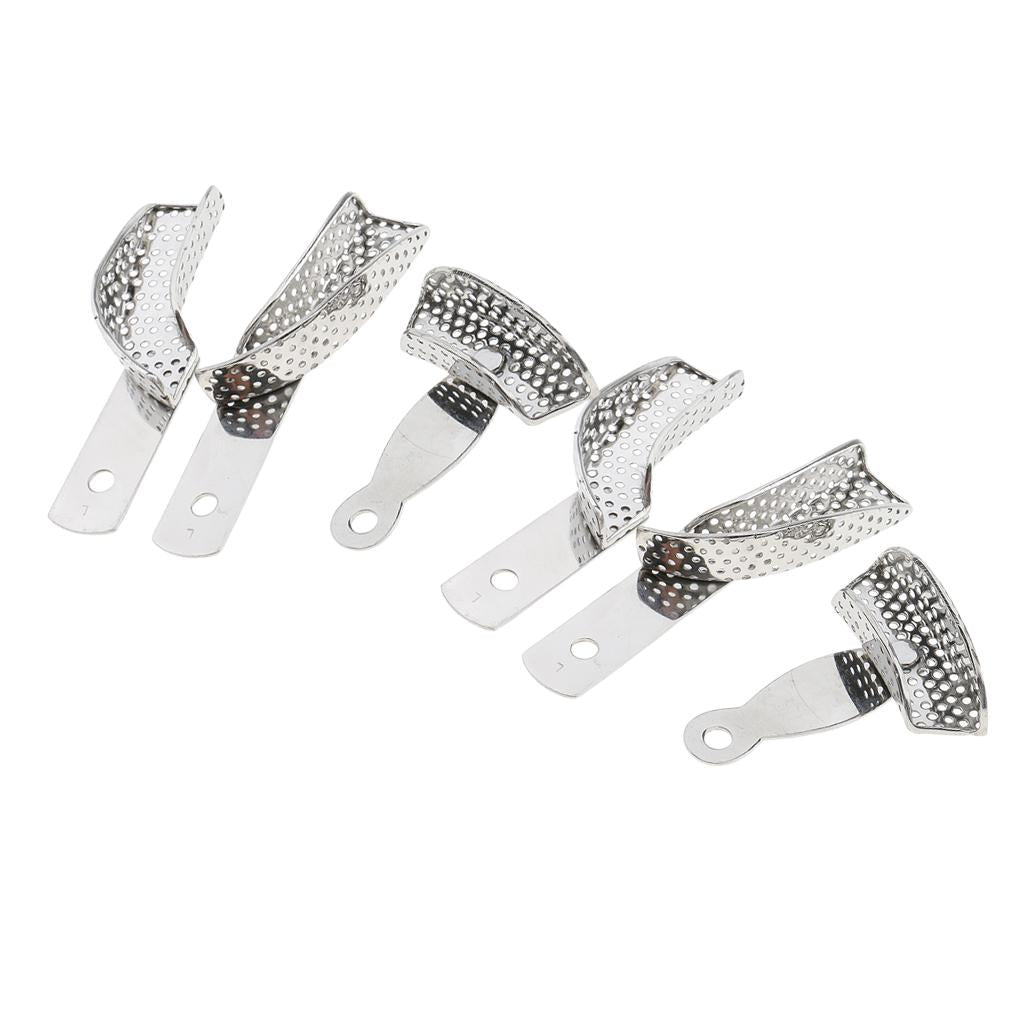 2 Set of Dental Stainless Steel Teeth Whitening Bleaching Mouth Bite Trays