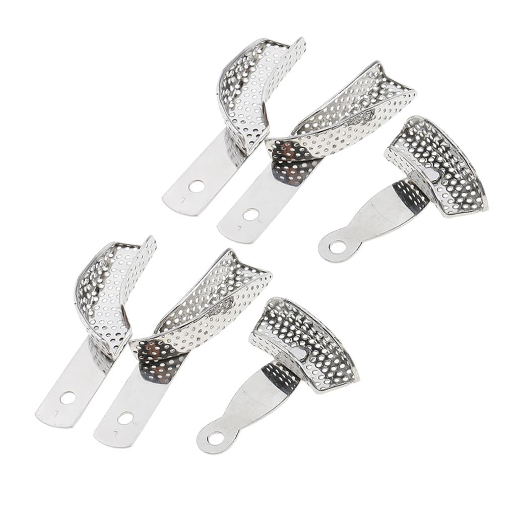 2 Set of Dental Stainless Steel Teeth Whitening Bleaching Mouth Bite Trays