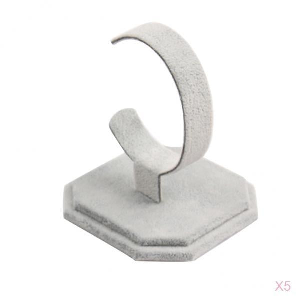 5pcs Velvet C Type Design Bracelet Bangle Watch Display Rack Stand Holder