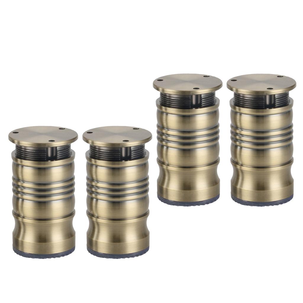 Aluminum Sofa Leg Anti Damp Furniture Feet Plinth for Couch Chair Cabinet 8cm Green Copper
