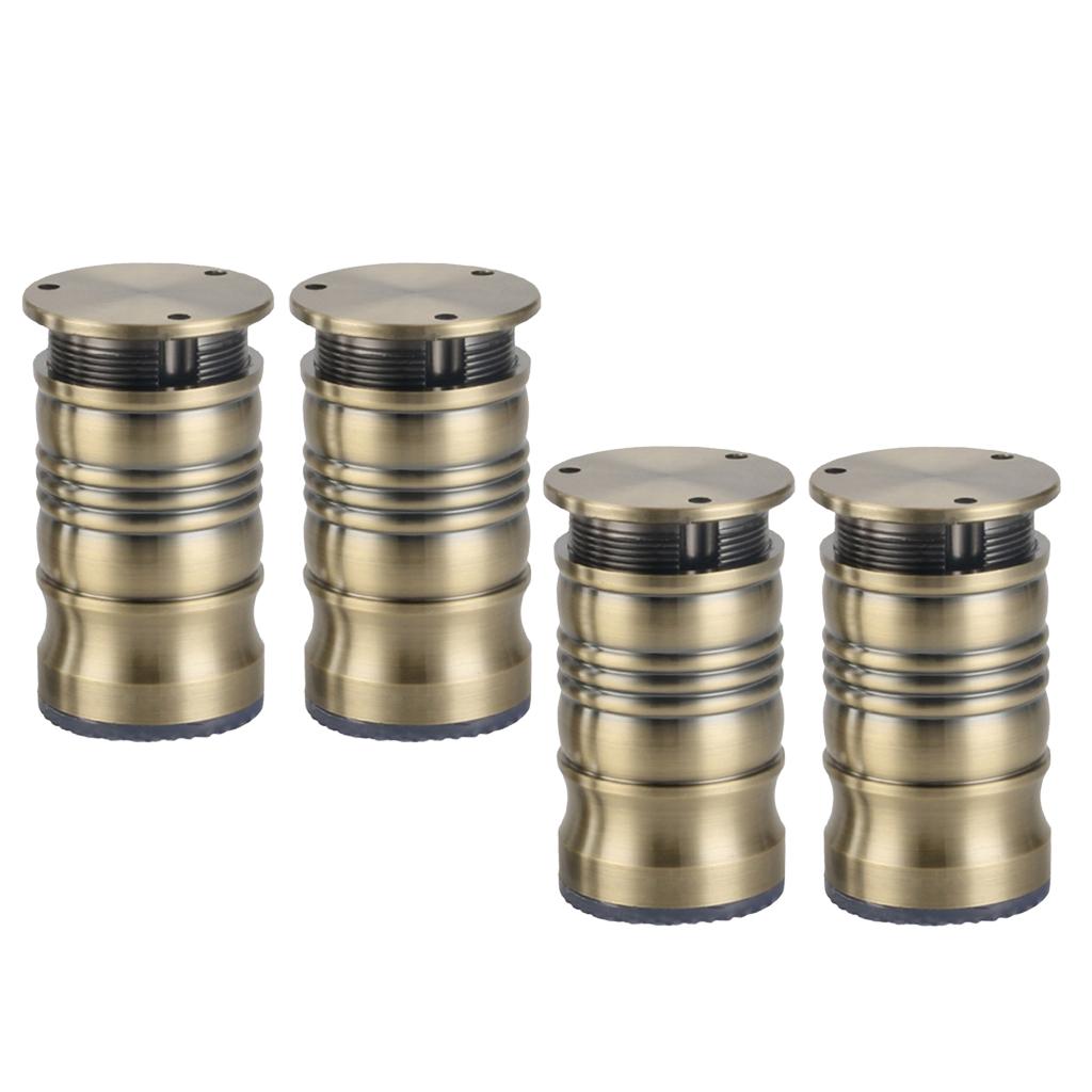 Aluminum Sofa Leg Anti Damp Furniture Feet Plinth for Couch Chair Cabinet 8cm Green Copper