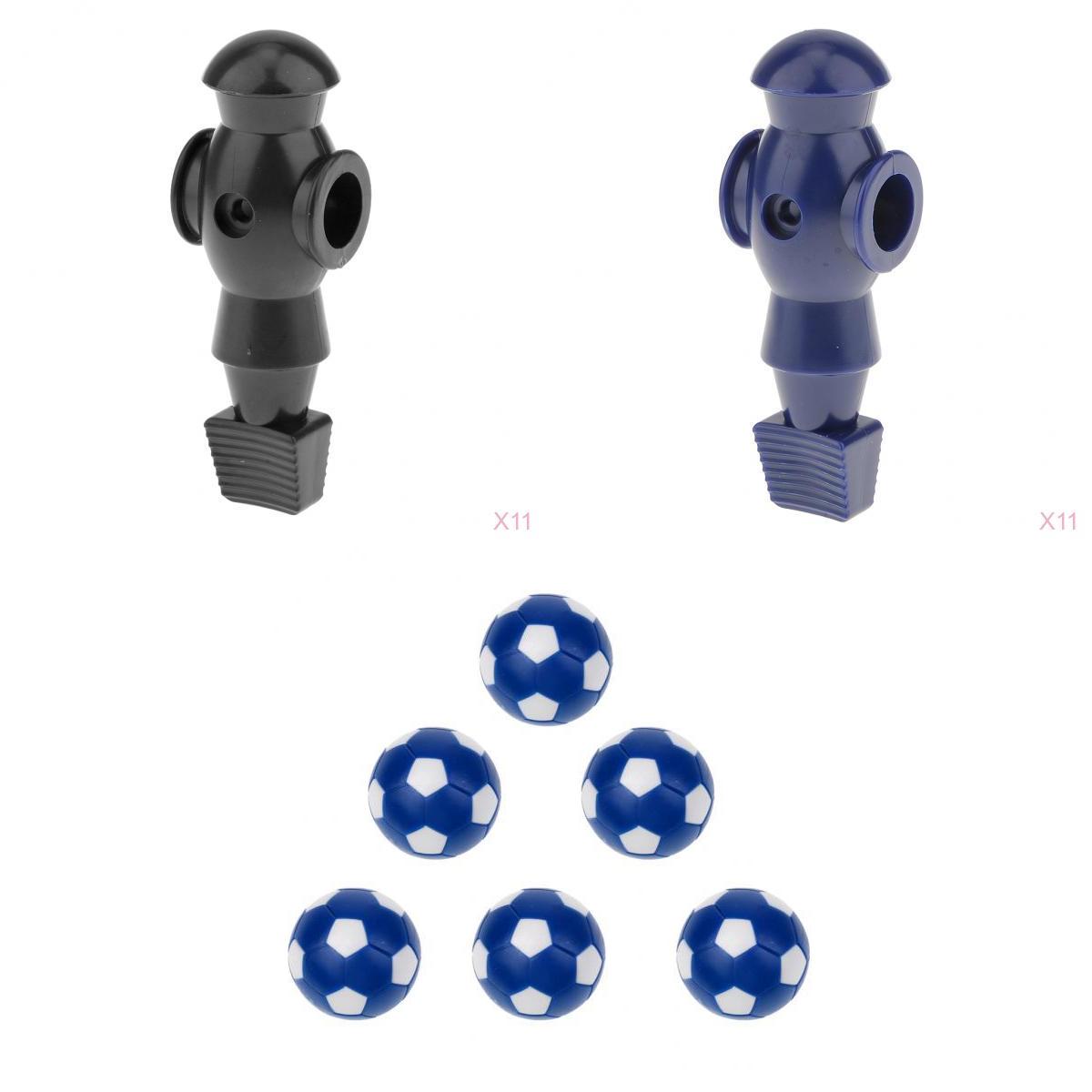 22 Pcs 5/8 Foosball Man Table Soccer Player with 6 Pieces Foosball Balls"