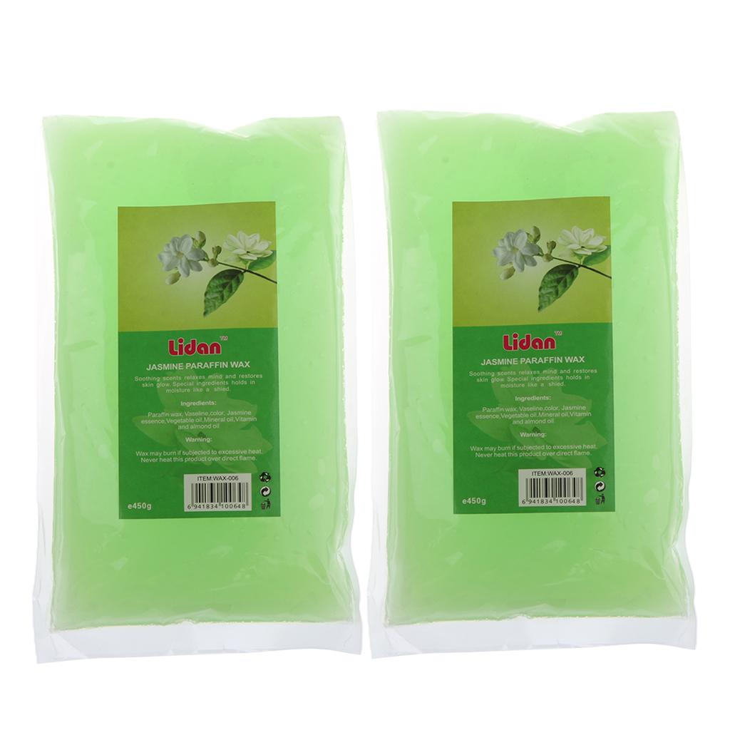 2x Paraffin Wax Hand & Feet Care Moisturizing Refill Liquid Bath Spa Jasmine