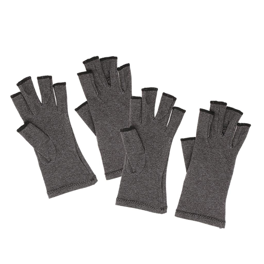 2 Pairs Unisex Cotton Compression Gloves Hand Arthritis Joint Pain Relief