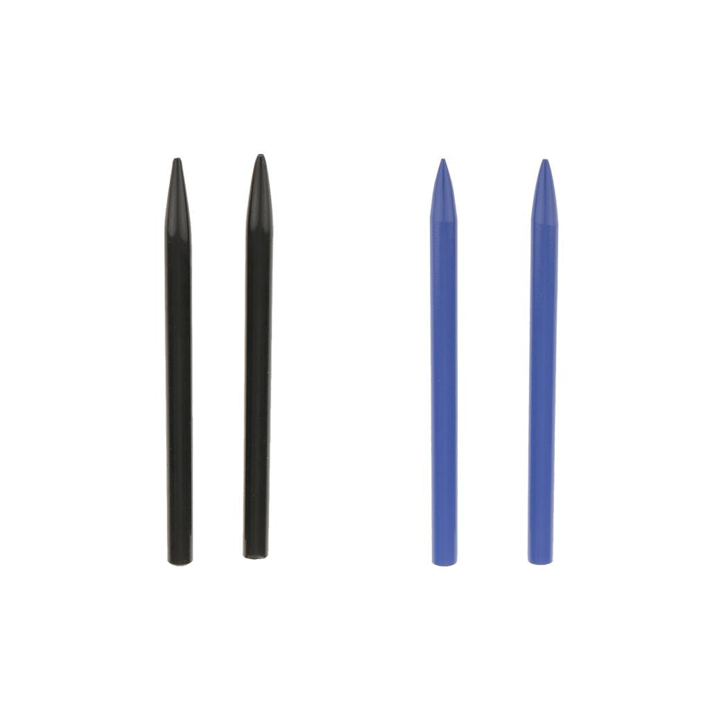 4 Pieces Paracord Needles Thread Shaft Tip Stitching Needles Black+Blue