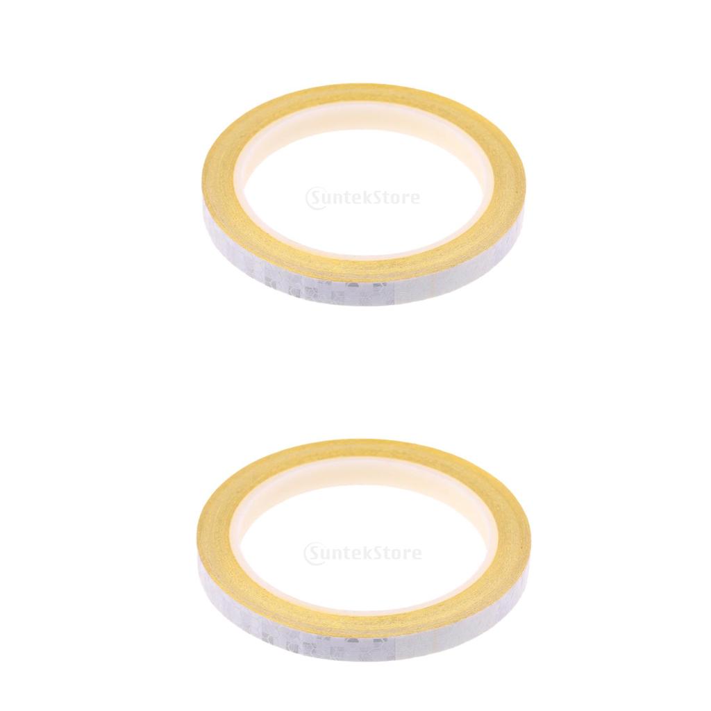 2x Bike Reflective Sticker Cycling Reflector Tape Bicycle Accessories White