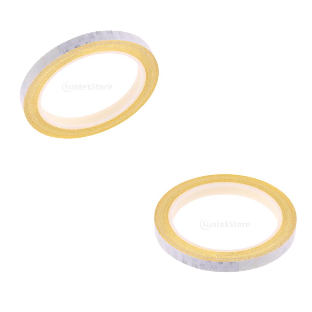 2x Bike Reflective Sticker Cycling Reflector Tape Bicycle Accessories White