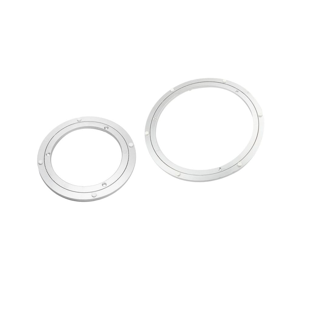 2 Pieces 12, 16 inch Aluminum Alloy Round Rotating Turntable Bearing Table