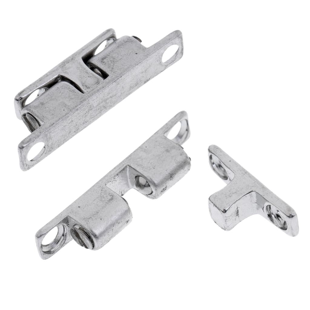 2 Pieces Boat Marine Cabinet Stainless Steel Ball Catch Door Stopper Holder