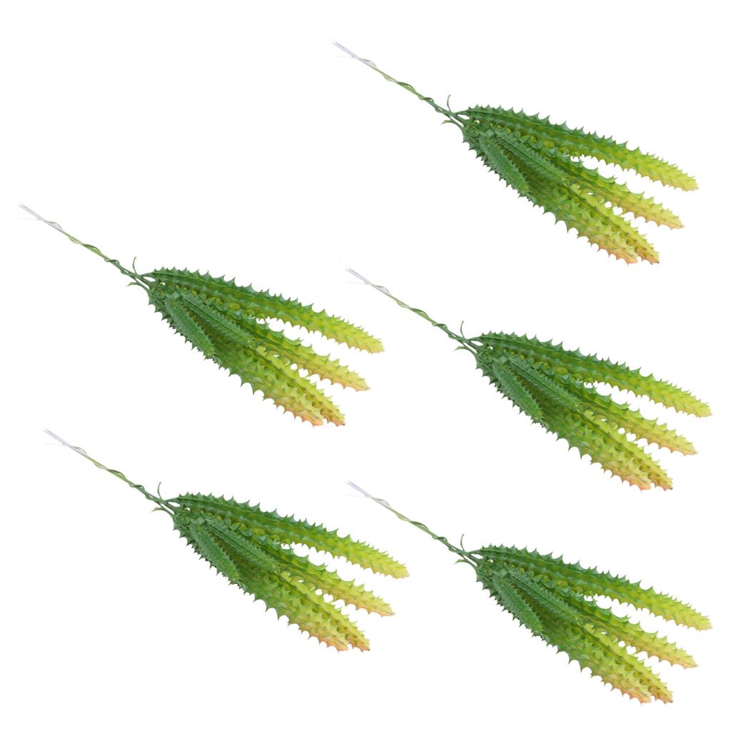 5 Pieces Artificial Succulent Plants Cactus Home Office Floral Decor 14cm
