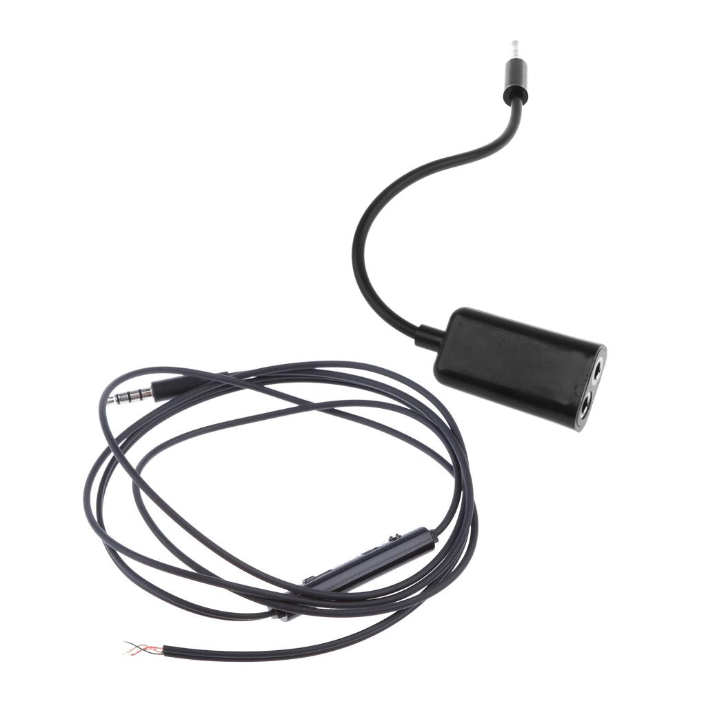 3.5mm Male to 2 Port 3.5mm Female Audio Splitter +DIY Earphone Cable