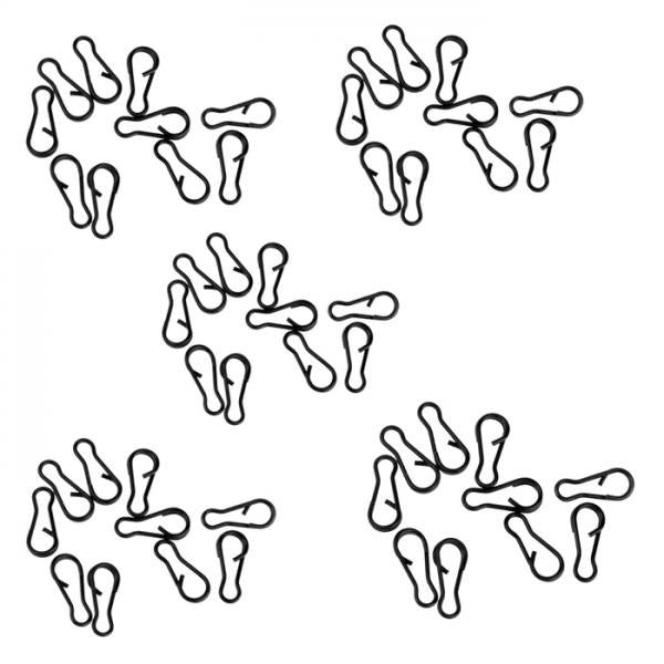 50Pcs Quick Change Clips Carp Fishing Clips Clip Swivels Rings Rigs Links