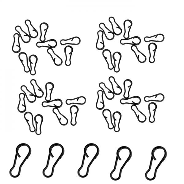 50Pcs Quick Change Clips Carp Fishing Clips Clip Swivels Rings Rigs Links