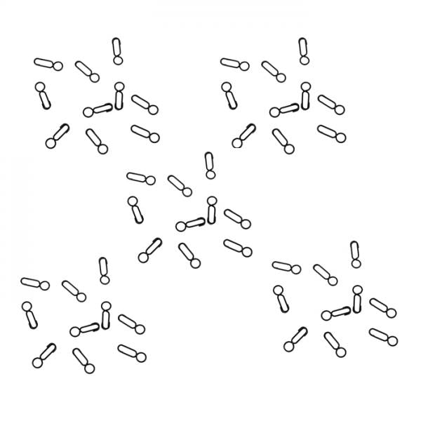 50pcs Mini Carp Fishing Quick Link Clips Round Head Snap Safty Connector Pin