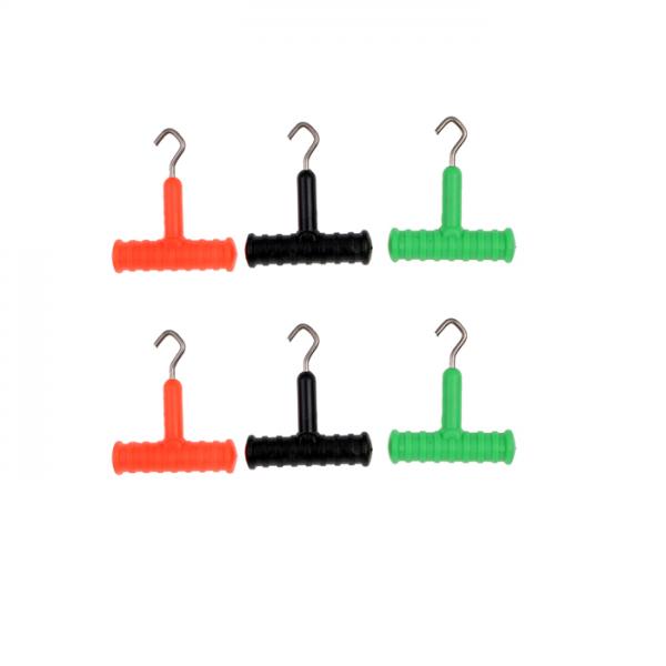 6Pcs Fishing Bait Rig Hook Knot Tool Knot Hook Puller Carp Terminal Tackle