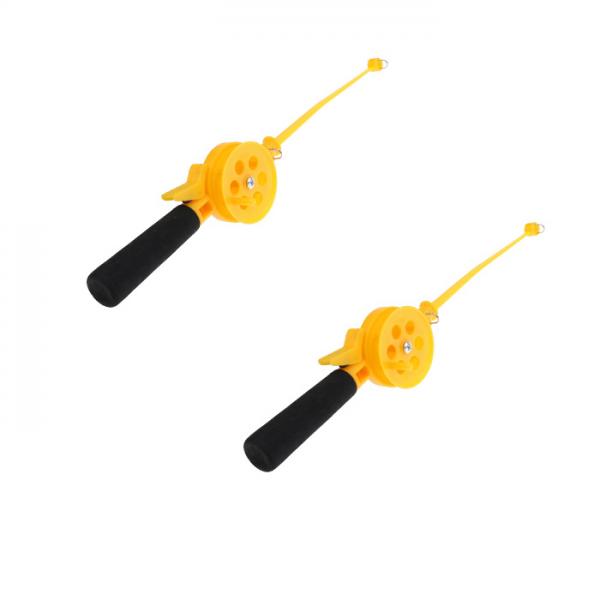 33cm Mini Ice Fishing Rod Plastic Beginner Children Fishing Pole with Reel