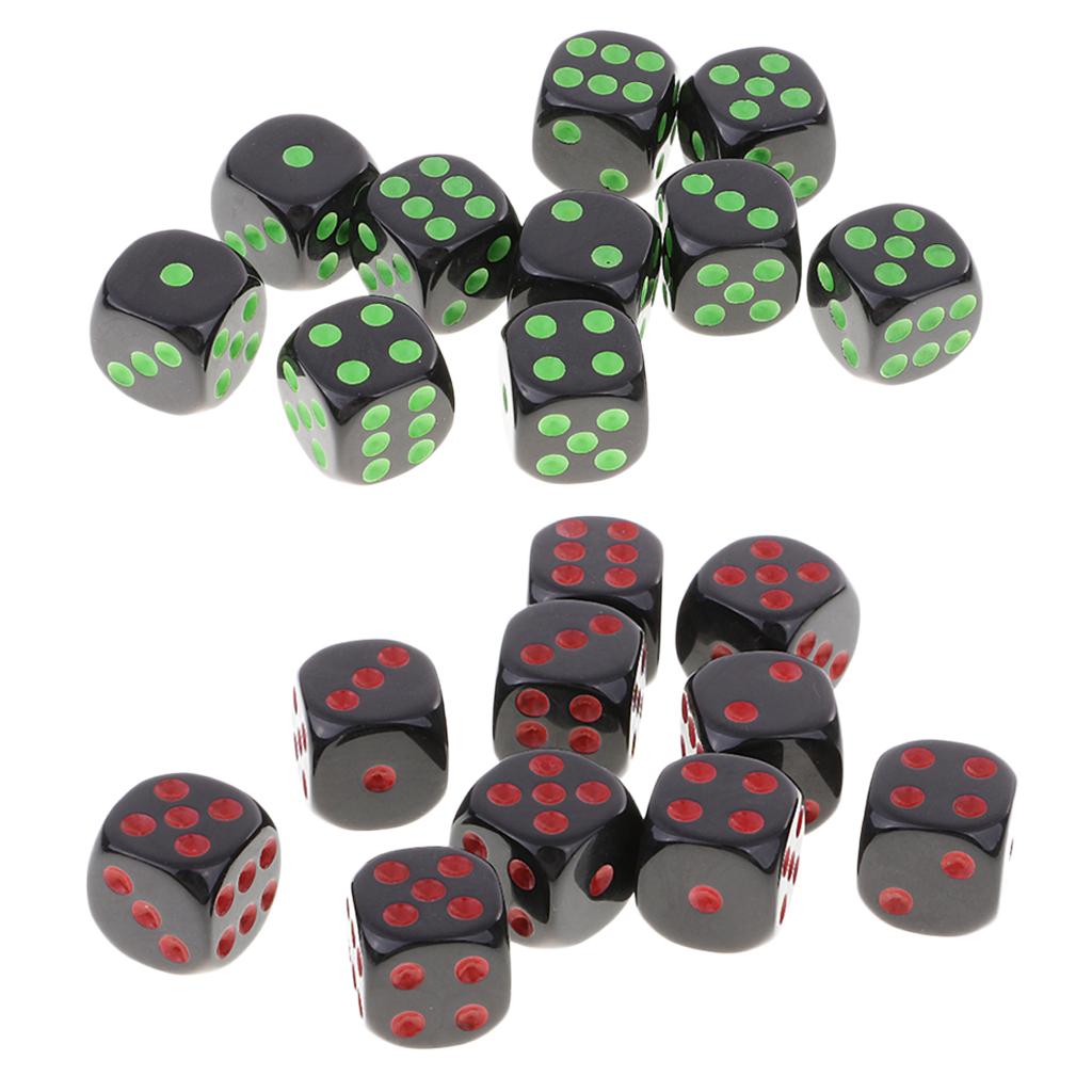 20 Pieces D6 Dice Set for Dungeons and Dragons TRPG Board Games