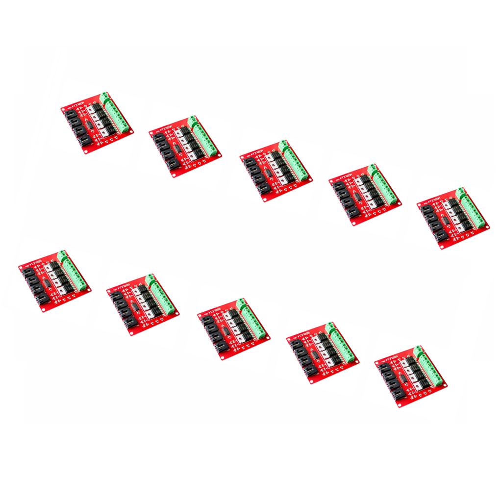 10 Piece Four Channel Switch MOSFET 4 Route Button IRF540 V2.0 For