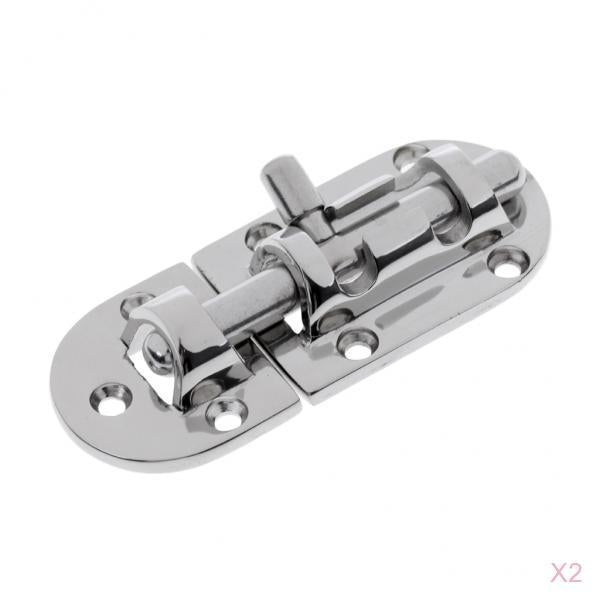 2 Pieces Door Lock Latch Slide Barrel Bolt Clasp Boat 316 Stainless Steel
