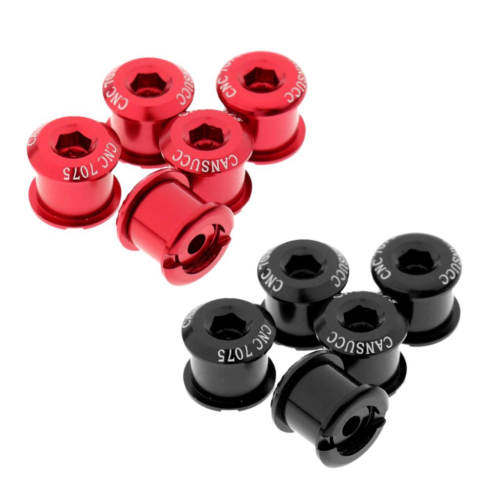 10Pcs Aluminum Alloy Bike Bicycle Chainring Crankset Bolt Screws M8 x 7mm