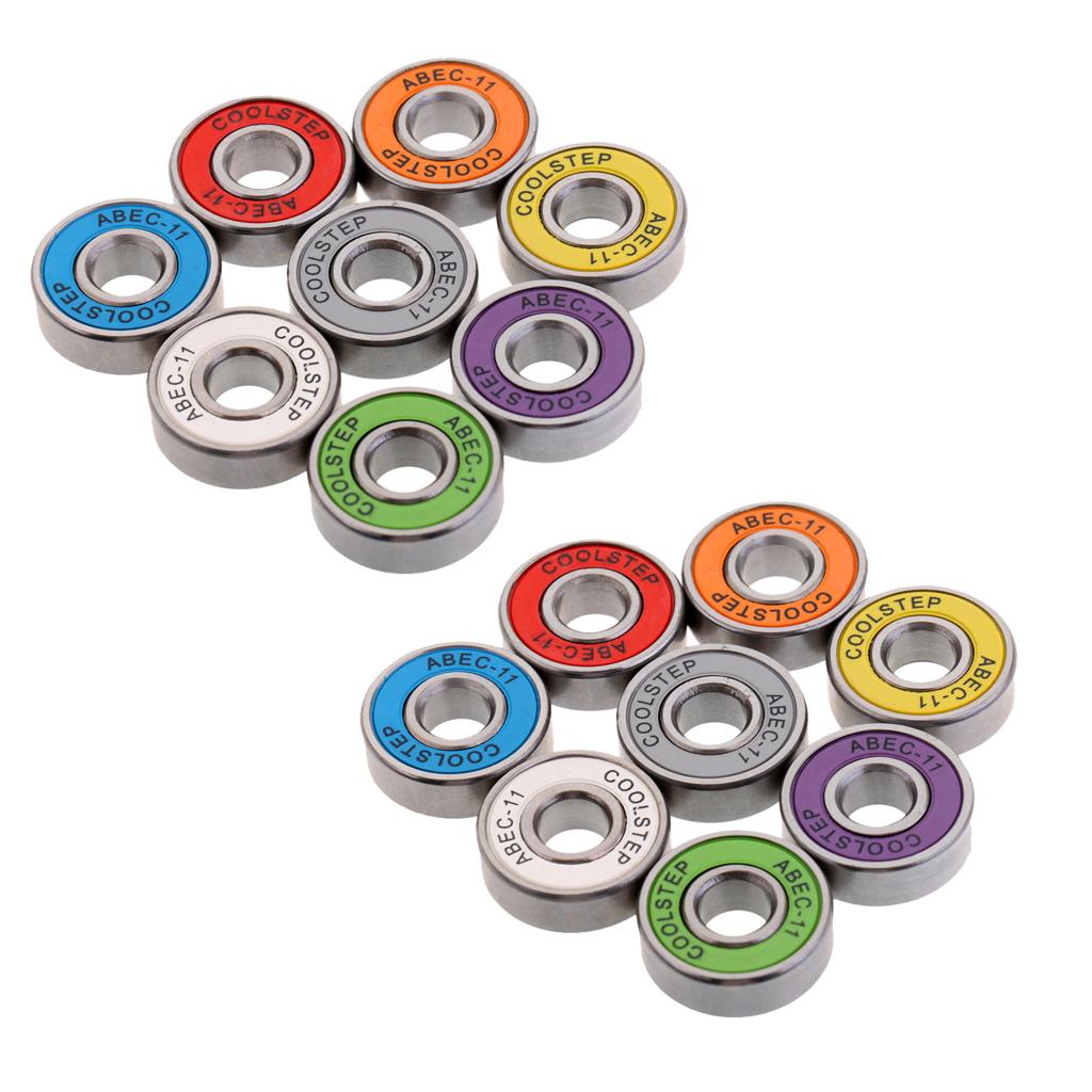 16 Pieces ABEC 11 High Speed Wearproof Skateboard Scooter Inline Bearings