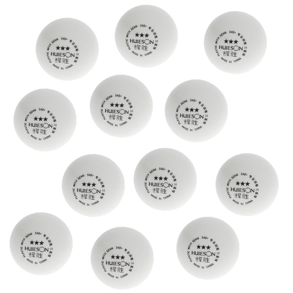12 Pieces 3-Star PREMIUM 40+mm Table Tennis Balls Plastic Ball Official Ball