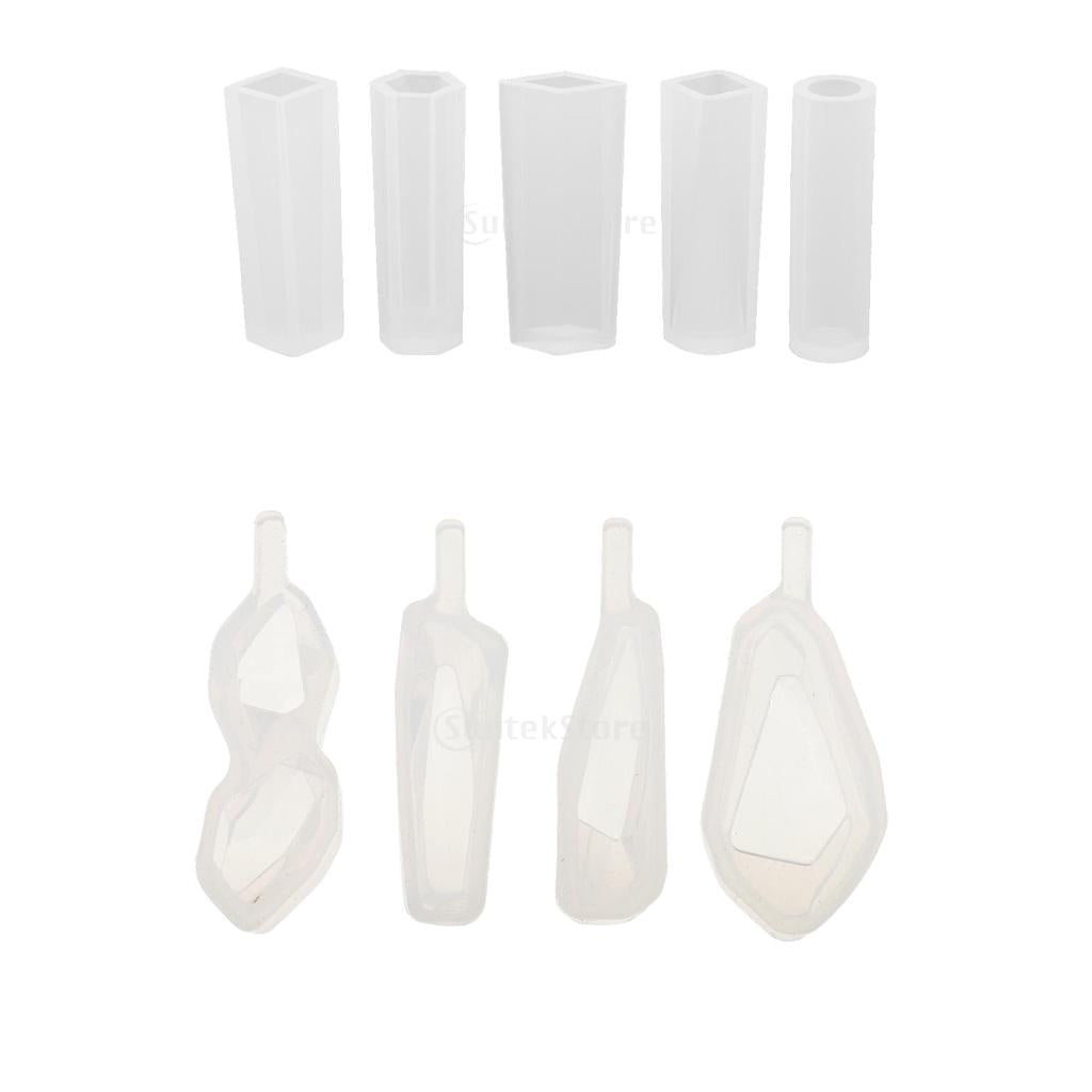 9 Pieces Mixed Silicone DIY Molds Resin Jewelry Making Craft Moulds Tool