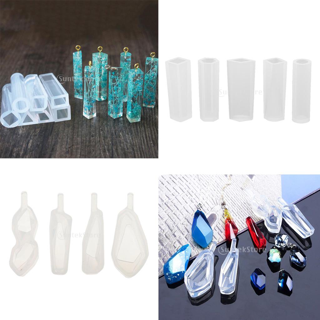 9 Pieces Mixed Silicone DIY Molds Resin Jewelry Making Craft Moulds Tool