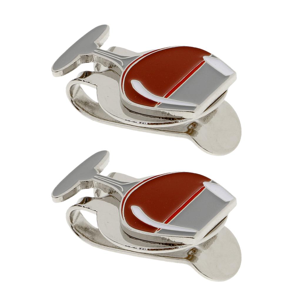 2 Pcs Golf Hat Clip with Detachable Magnetic Ball Marker Portable Golf Gift