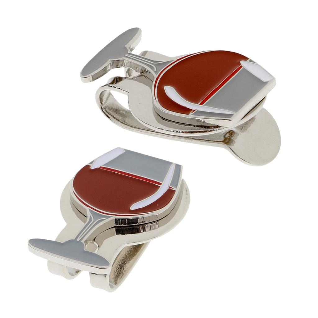 2 Pcs Golf Hat Clip with Detachable Magnetic Ball Marker Portable Golf Gift