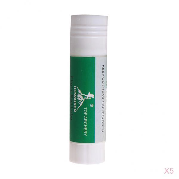 5 Pieces Bowstring Wax Arrow Lube Archery Accessory Universal White