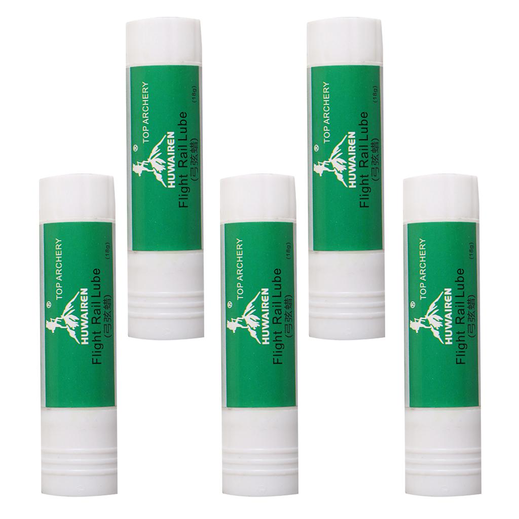 5 Pieces Bowstring Wax Arrow Lube Archery Accessory Universal White