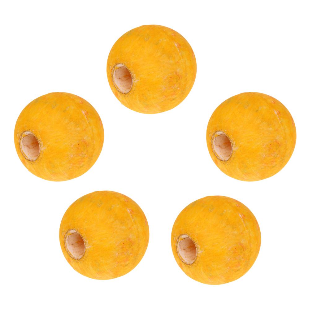 5 Pieces Water Ski Fishing Anchor Swimming Rope Line Lane Floats Ball Yellow