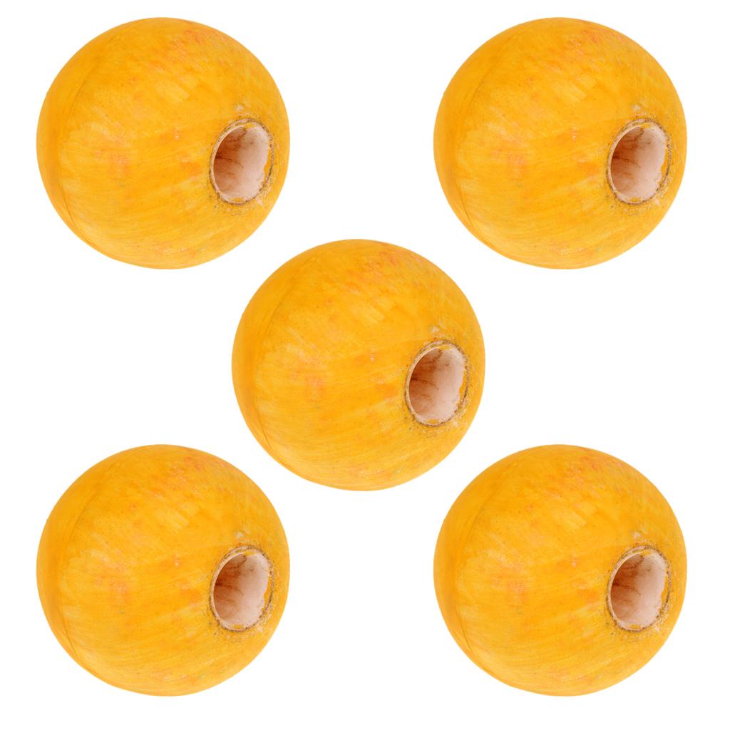 5 Pieces Water Ski Fishing Anchor Swimming Rope Line Lane Floats Ball Yellow