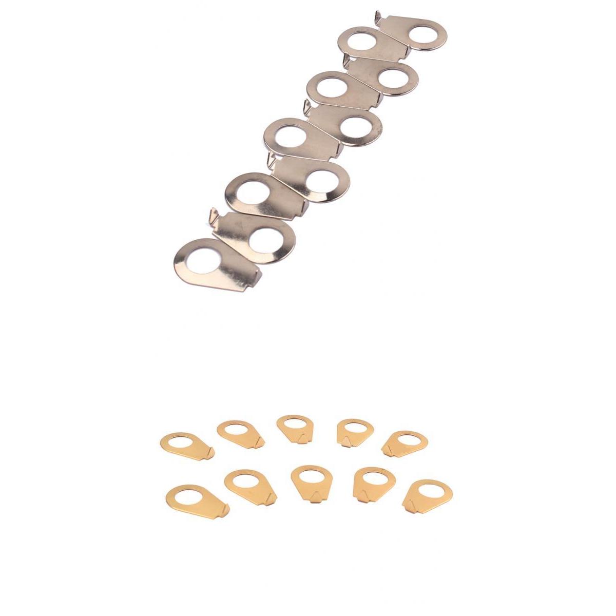 20PCS Guitar Knobs Pointer Plate Knob Position Indicator Silver Gold