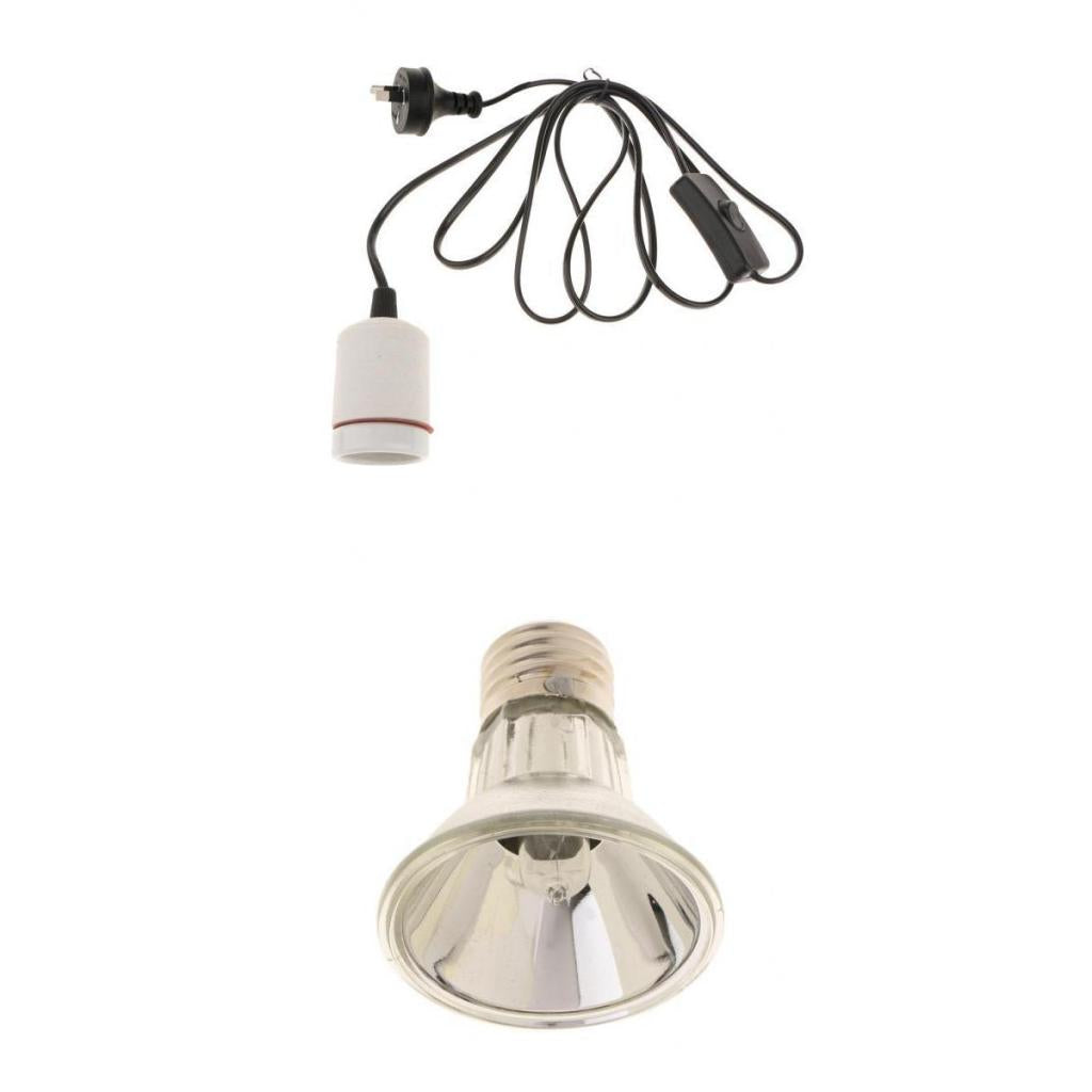 220V E27 Reptile Daylight Heating Lamp Full Spectrum UVA UVB Light-AU 25W