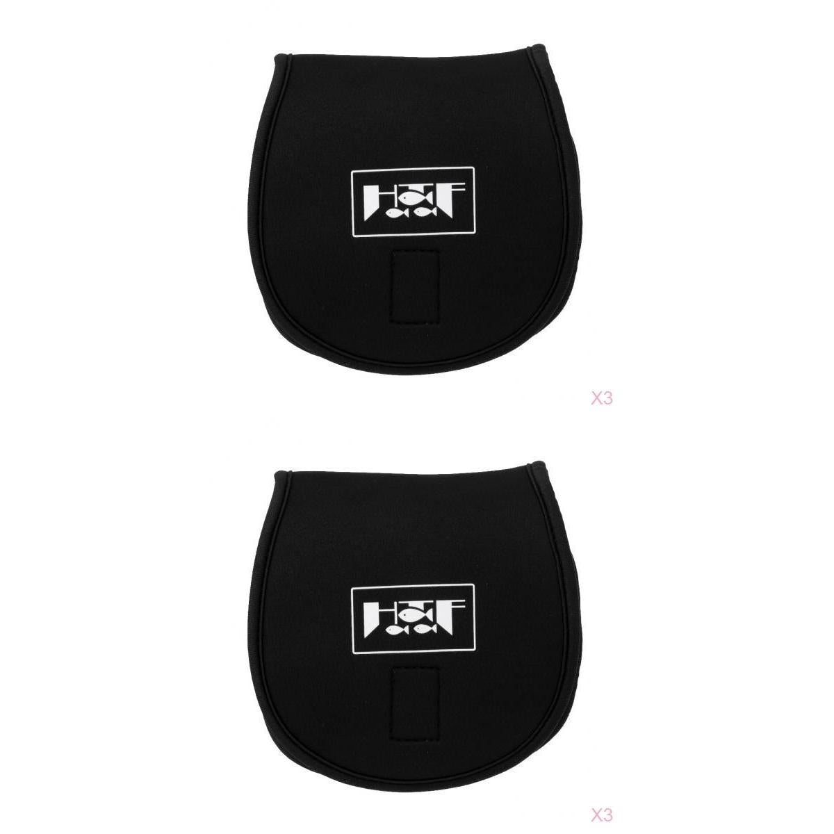 6Pcs Neoprene Fishing Reel Bag Waterproof Reel Cover Storage Pouch