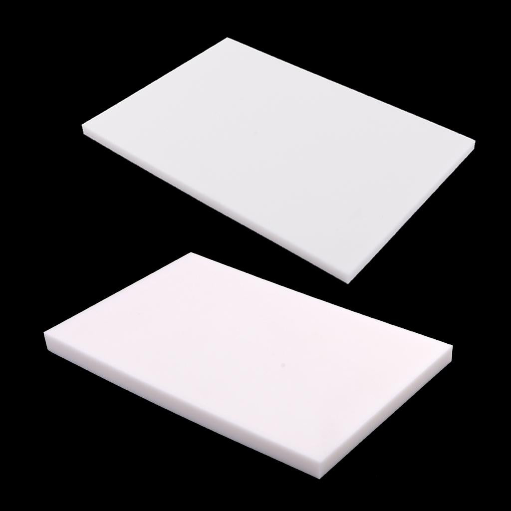 2pcs White Rubber Stamp Carving Blocks for DIY Own Stamps 5/8mm