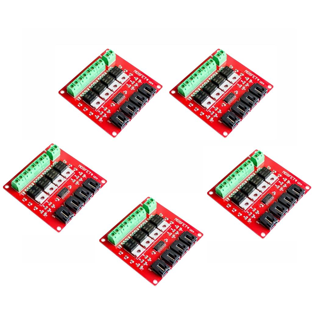 5piece 4-Channel Switch Module MOSFET 4 Route Button IRF540 V2.0 For