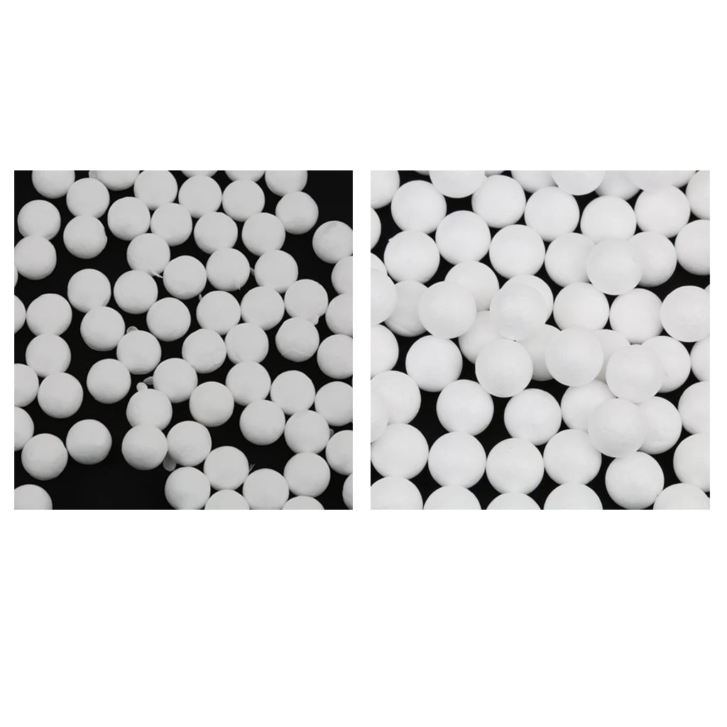 200pcs 10/20mm White Modelling Craft Polystyrene Foam Balls
