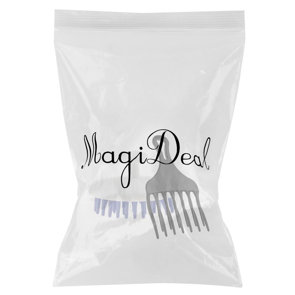 Afro Hair Pick Comb Detangle Wig Styling Lift Hairbrush+Shampoo Scalp Brush