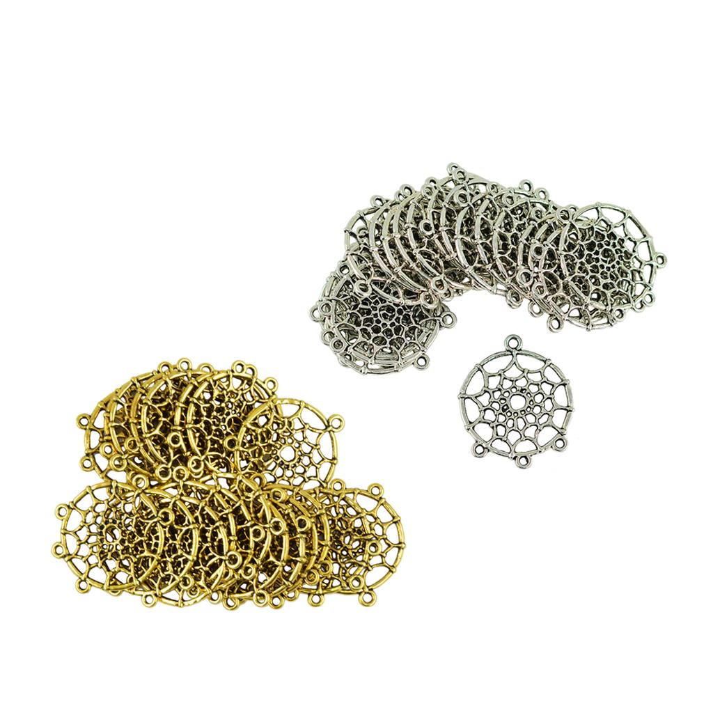 40pcs Dreamcatcher Charms Connector Pendants Crafts Jewelry Findings DIY