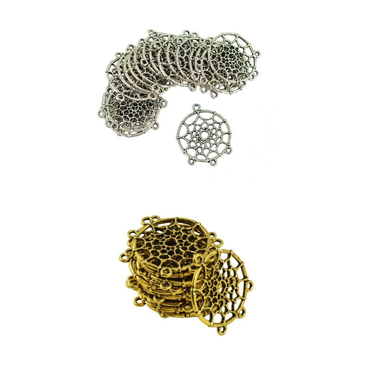 40pcs Dreamcatcher Charms Connector Pendants Crafts Jewelry Findings DIY