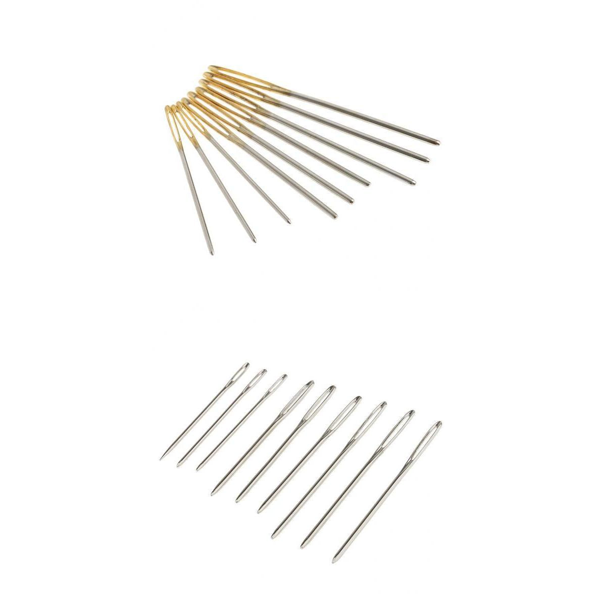 18 Pieces Large-eye Blunt Stitching Needles Hand Sewing Knitting Needles