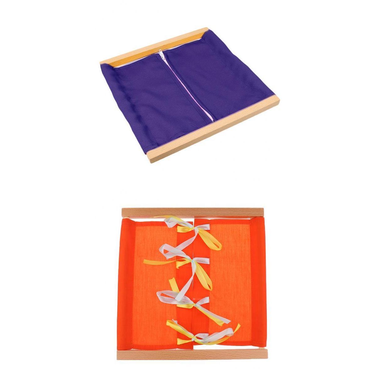 2 Pieces Montessori Material Daily Life Clothing Box Kids Preschool Aids Toy