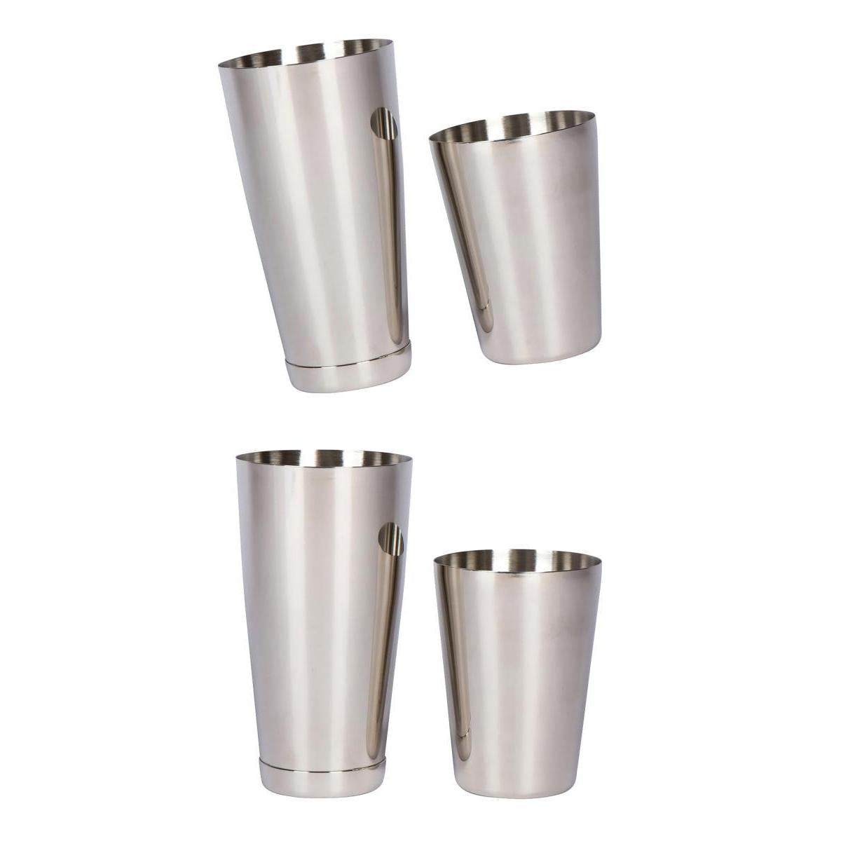 2 Sets Martini BAR COCKTAIL SHAKER Stainless Steel Boston Mixing Tin